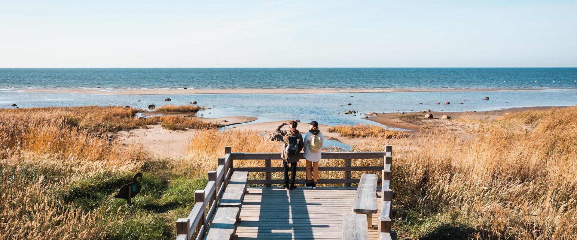 On the edge of the beautiful coastal sea in Kabli, there is a 1.8 km study trail introducing diverse landscapes and habitats. The nature study trail b