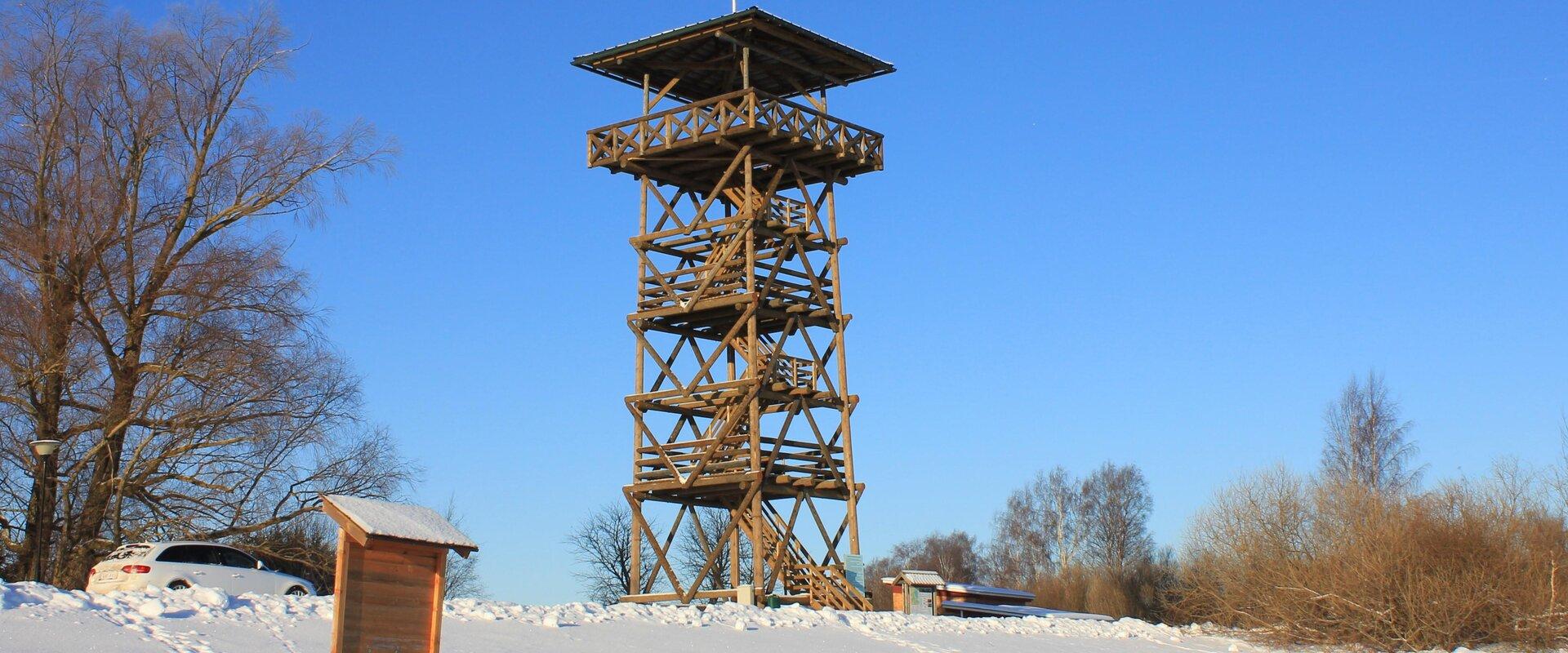 The tower on Räpina beach, completed in 2020, is located in the Räpina polder conservation area near Räpina harbour. The 18-metre-high tower consists 