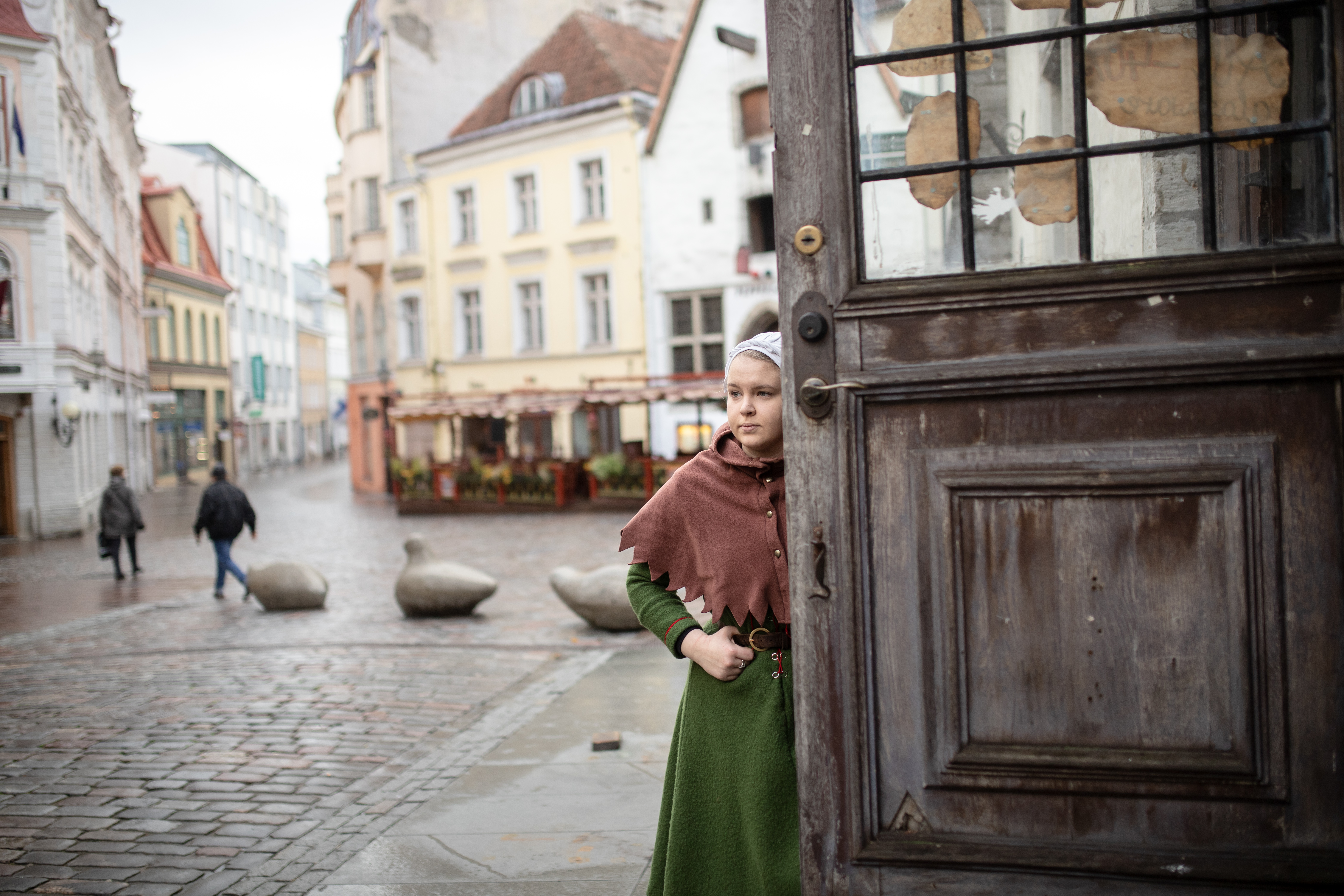 Entrance to Olde Hansa in Tallinn Old Town